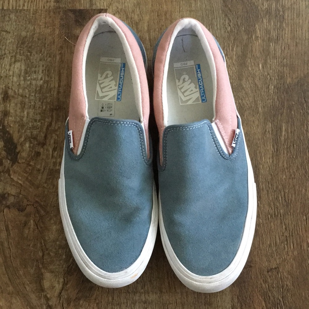 Vans Pro Slipons Ultracush grey and mauve 10
